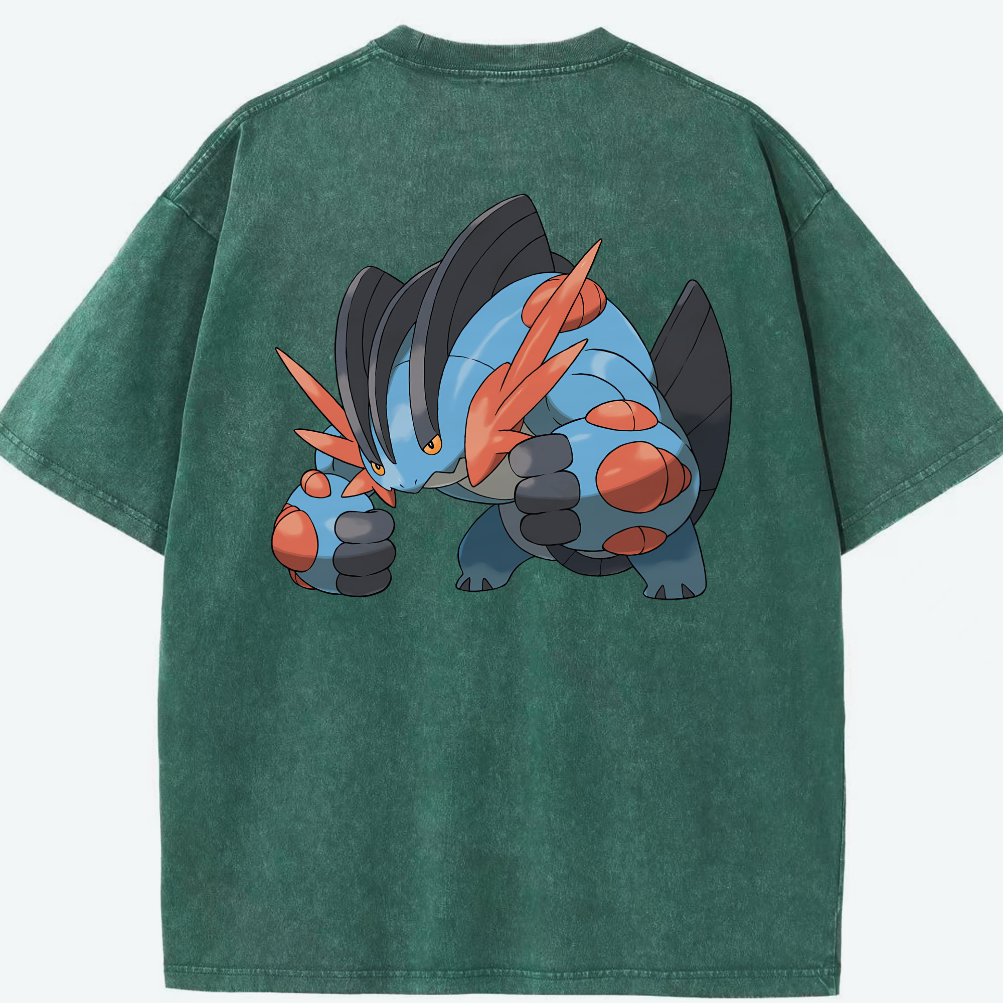 （画像用） ポケットモンスター Pokémon 綿100% ヴィンテージ風 半袖Tシャツ（背面プリント）